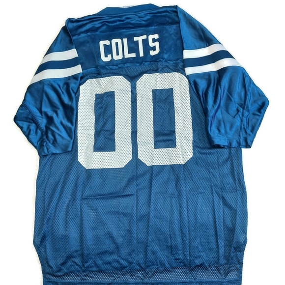 Reebok On Field Indianapolis Colts #00 2 Sided Jersey Mens M Blue NFL Equipment - Picture 3 of 7